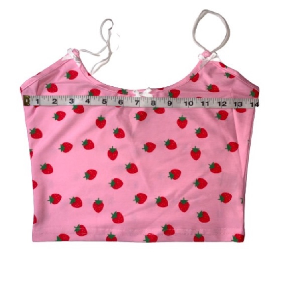 🍓Sexy Kawaii Lolita Strawberry Dress Set | Pink - Picture 4 of 16